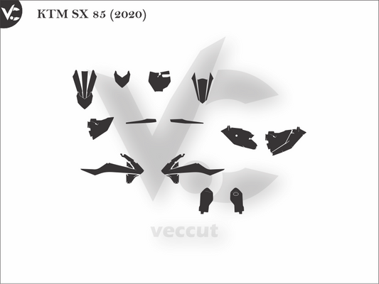 KTM SX 85 (2020) Wrap Cutting Template