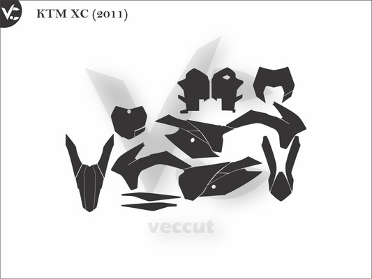 KTM XC (2011) Wrap Cutting Template
