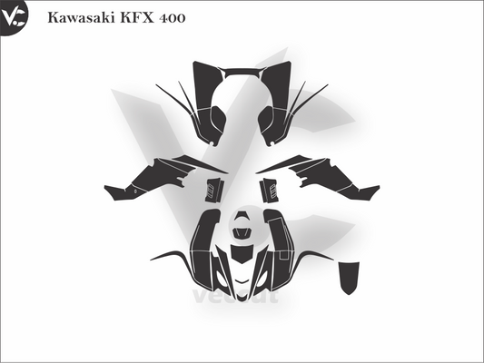 Kawasaki KFX 400 Wrap Cutting Template