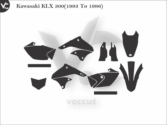 Kawasaki KLX 450 (2008 To 2016) Wrap Cutting Template