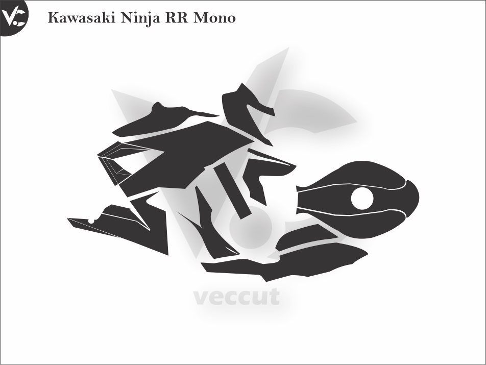 Kawasaki Ninja RR Mono Wrap Cutting Template