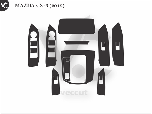MAZDA CX-5 (2019) Wrap Cutting Template