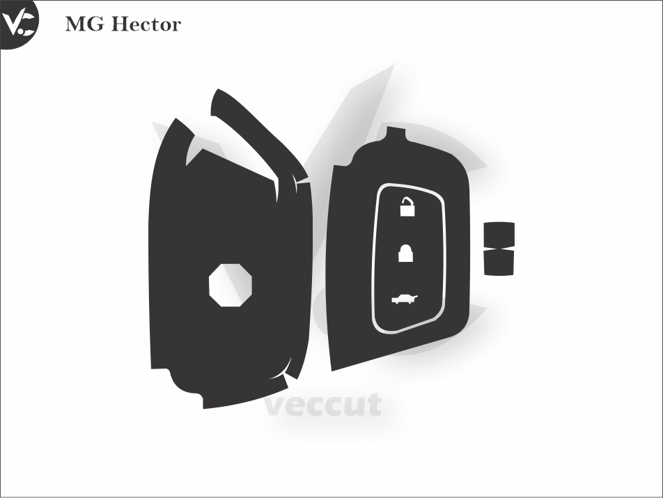 MG Hector SERIES Wrap Cutting Template