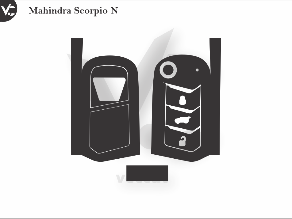 Mahindra Scorpio N Wrap Cutting Template