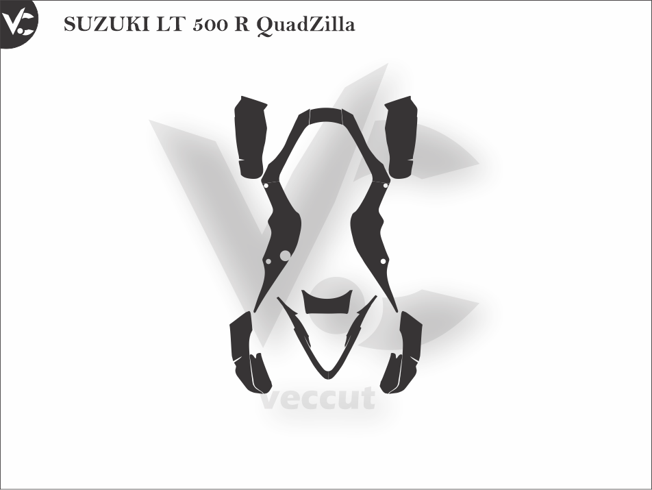 SUZUKI LT 500 R QuadZilla Wrap Cutting Template