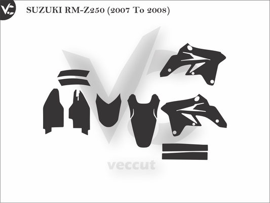 SUZUKI RM-Z250 (2007 To 2008) Wrap Cutting Template
