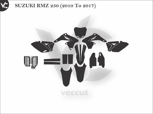 SUZUKI RMZ 250 (2010 To 2017) Wrap Cutting Template