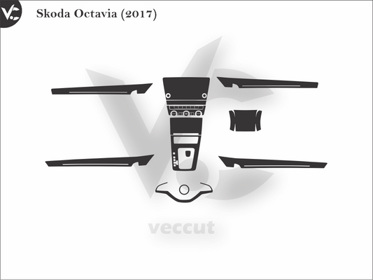 Skoda Octavia (2017) Wrap Cutting Template