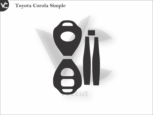 Toyota Corola Simple Wrap Cutting Template