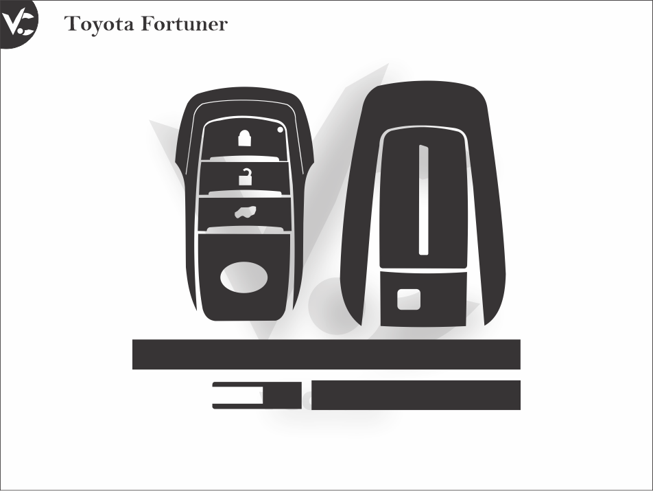 Toyota Fortuner Wrap Cutting Template