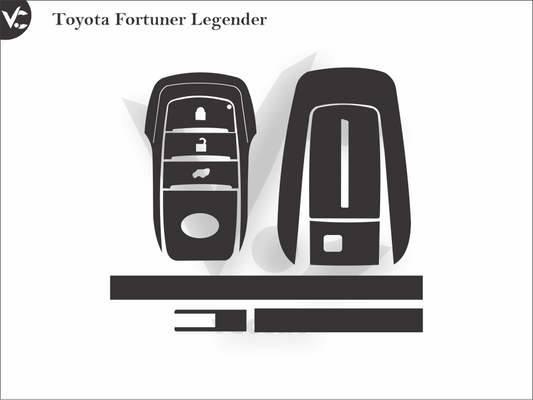 Toyota Fortuner Legender Wrap Cutting Template