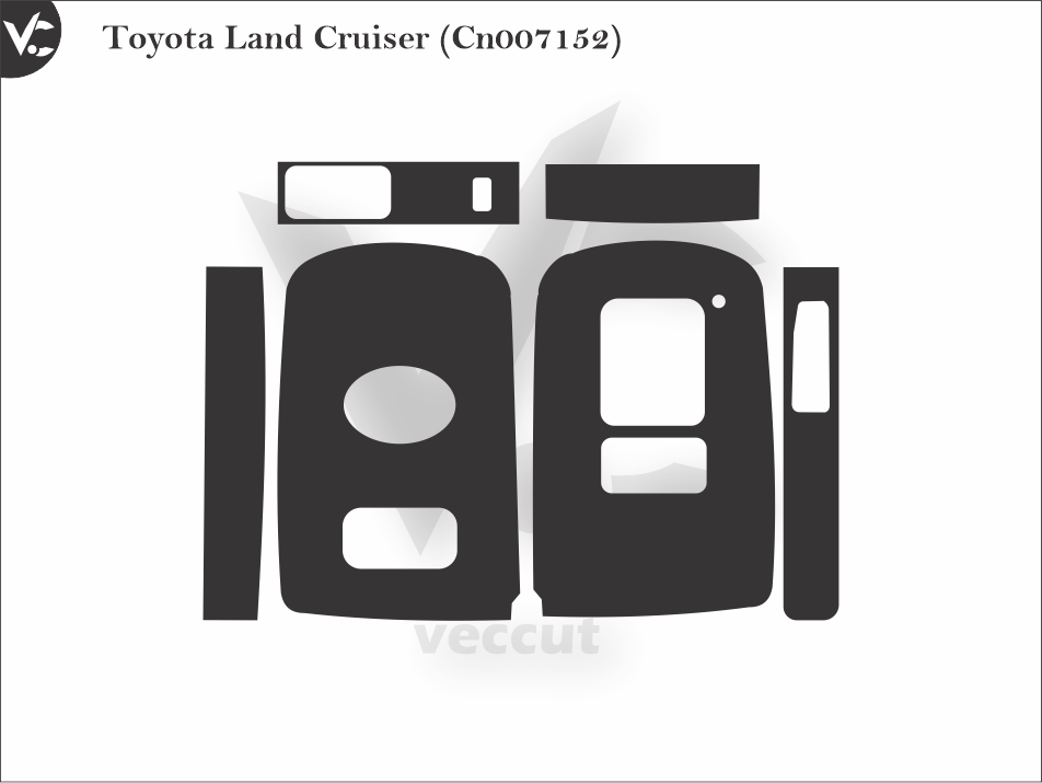 Toyota Land Cruiser (Cn007152) Wrap Cutting Template