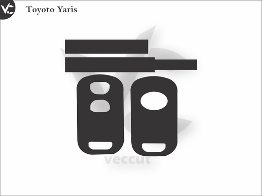 Toyota Yaris Wrap Cutting Template
