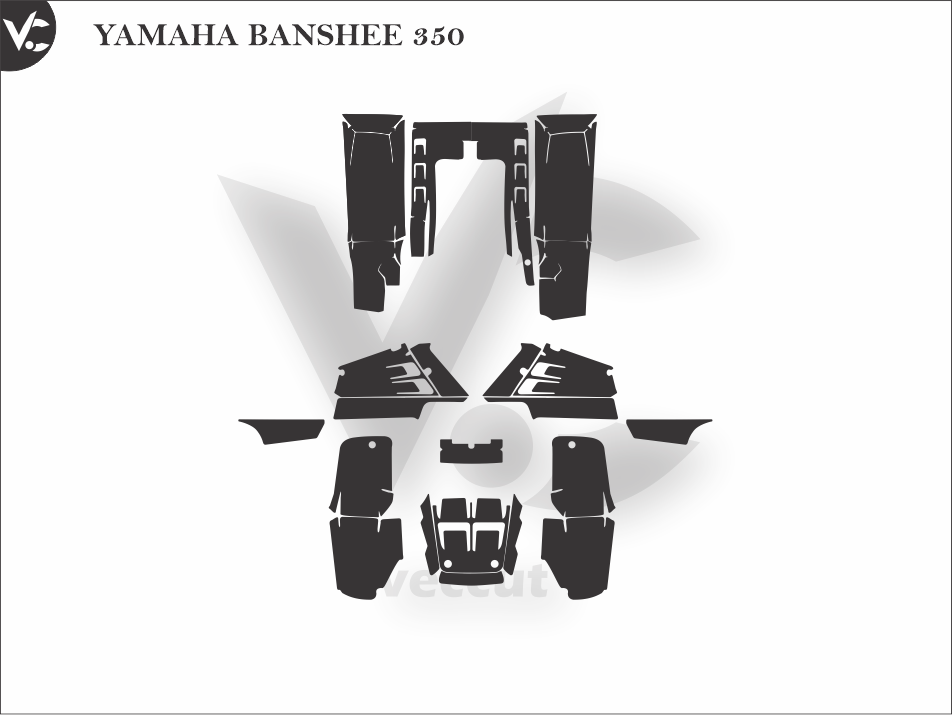 YAMAHA BANSHEE 350 Wrap Cutting Template