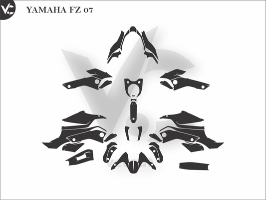 YAMAHA FZ 07 Wrap Cutting Template