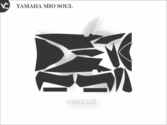 YAMAHA MIO SOUL Wrap Cutting Template