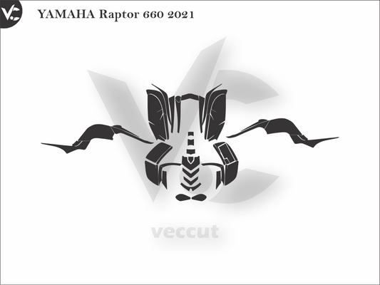 YAMAHA Raptor 660 2021 Wrap Cutting Template