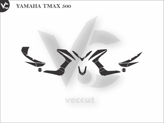 YAMAHA TMAX 500 Wrap Cutting Template