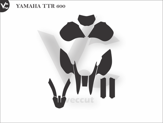 YAMAHA TTR 600 Wrap Cutting Template