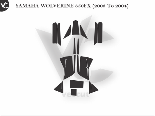 YAMAHA WOLVERINE 350FX (2003 To 2004) Wrap Cutting Template