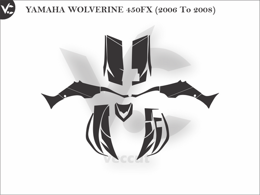 YAMAHA WOLVERINE 450FX (2006 To 2008) Wrap Cutting Template