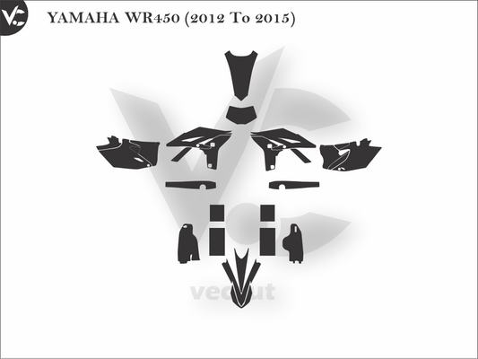 YAMAHA WR450 (2012 To 2015) Wrap Cutting Template