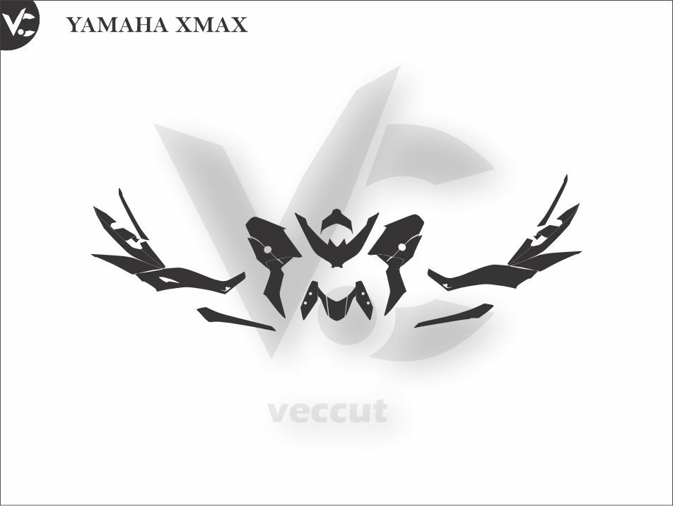 YAMAHA XMAX Wrap Cutting Template - Veccut – Vec Cut