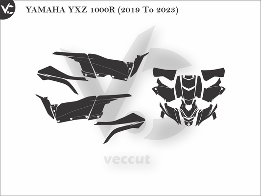 YAMAHA YXZ 1000R (2019 To 2023) Wrap Cutting Template