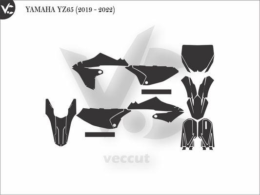 YAMAHA YZ65 (2019 - 2022) Wrap Cutting Template