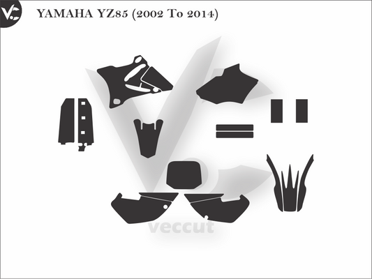 YAMAHA YZ85 (2002 To 2014) Wrap Cutting Template