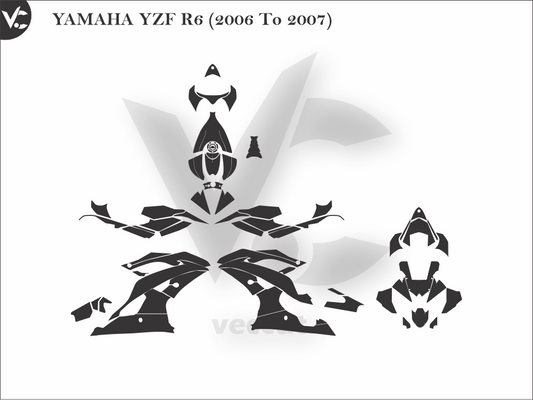Vector Wraps R6 YAMAHA Wrap Template Vector – Vec Cut