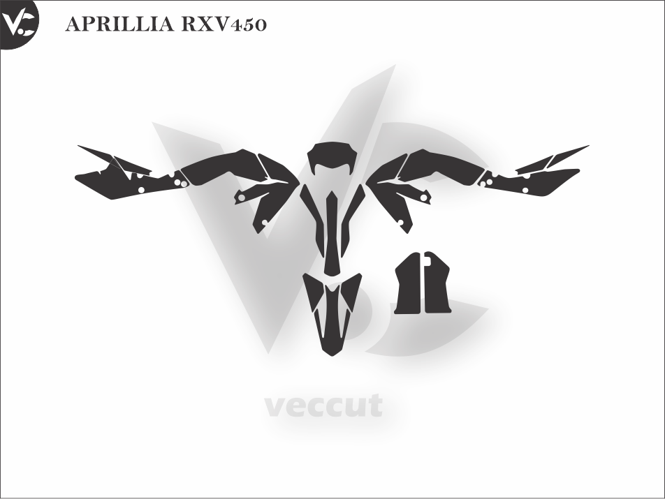 APRILLIA RXV450 Wrap Cutting Template