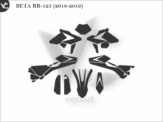 BETA RR-125 (2018-2019) Wrap Cutting Template