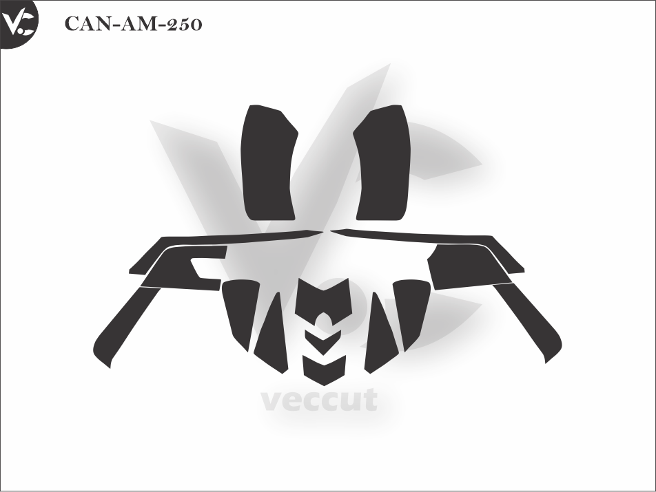 CANAM250 Wrap Cutting Template Veccut Vec Cut