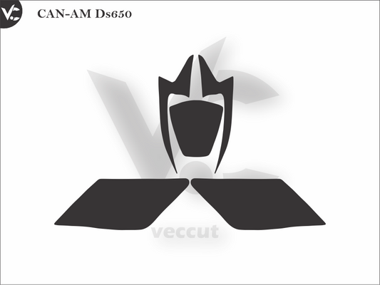 CAN-AM DS650 Wrap Cutting Template