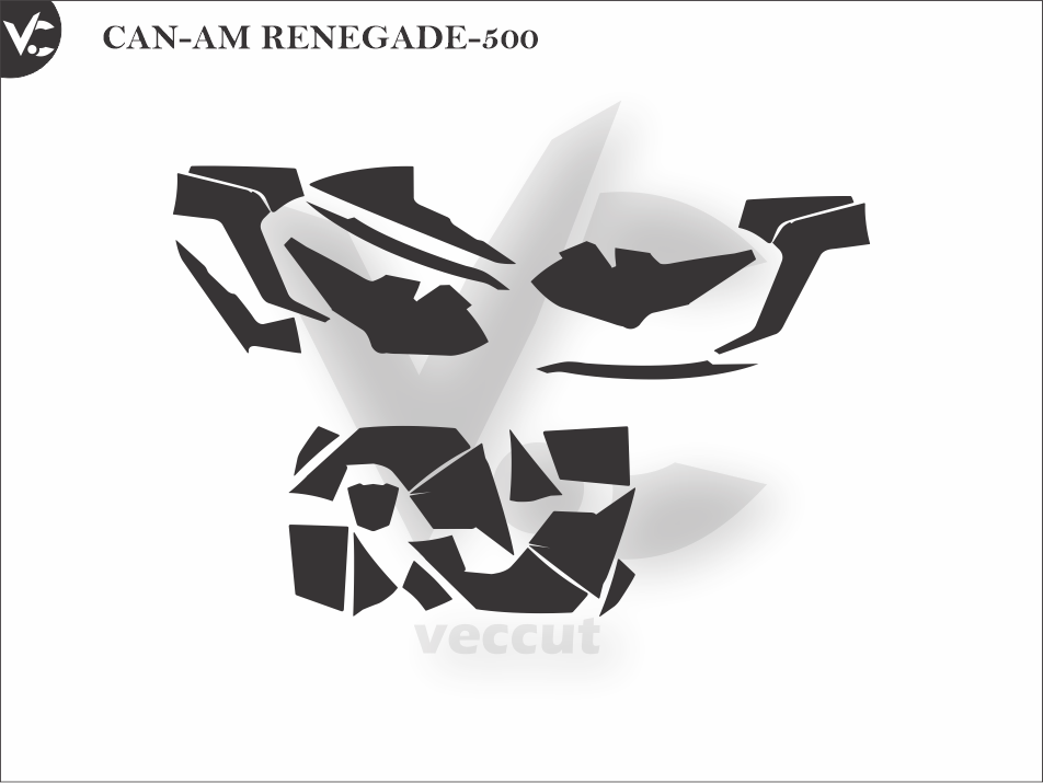 CAN-AM RENEGADE-500 Wrap Cutting Template