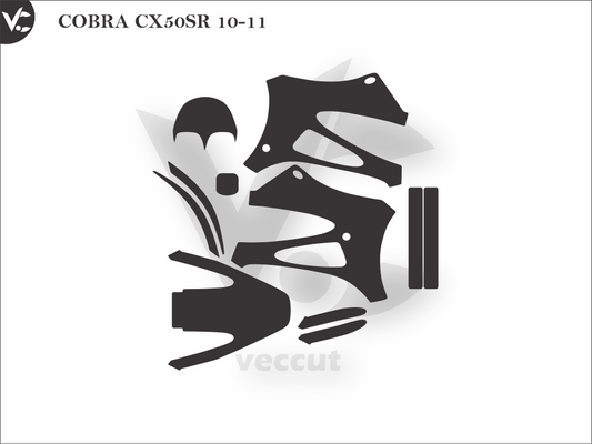 COBRA CX50SR 2010 - 2011 Wrap Cutting Template