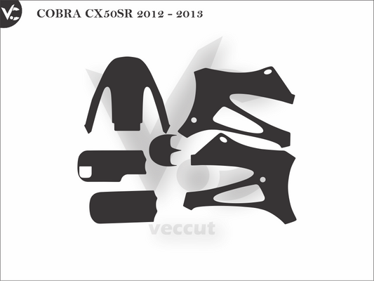 COBRA CX50SR 2012 - 2013 Wrap Cutting Template
