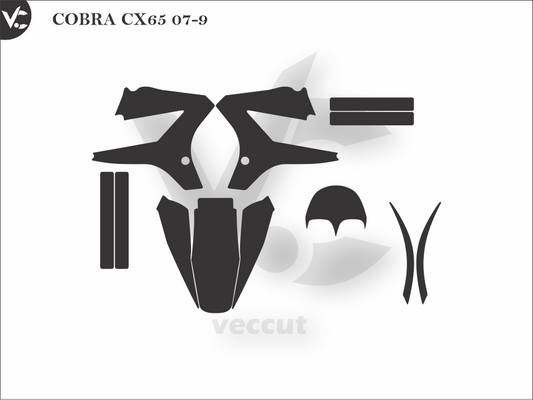 COBRA CX65 2007 - 2009 Wrap Cutting Template