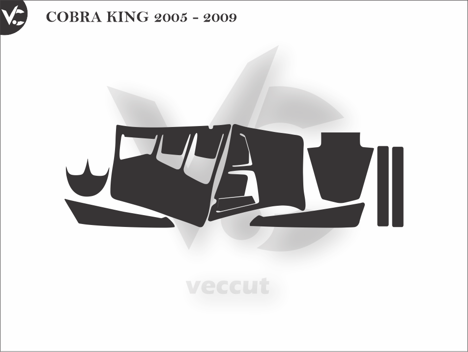 COBRA KING 2005 - 2009 Wrap Cutting Template