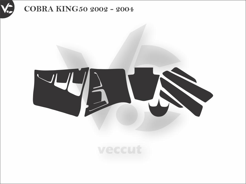 COBRA KING50 2002 - 2004 Wrap Cutting Template