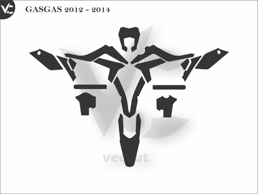 GASGAS 2012 - 2014 Wrap Cutting Template