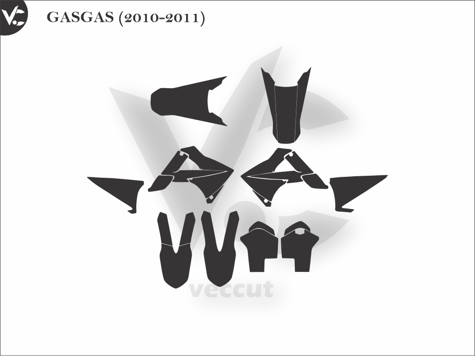 GASGAS (2010-2011) Wrap Cutting Template