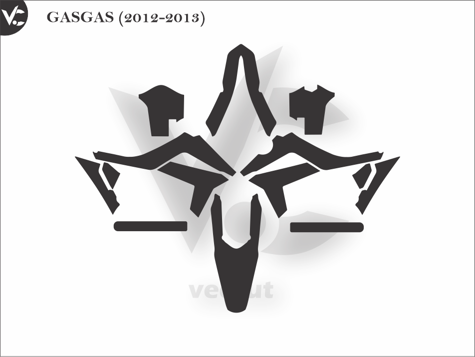 GASGAS (2012-2013) Wrap Cutting Template