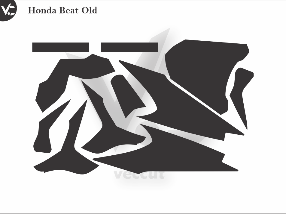 Honda Beat Old Wrap Cutting Template