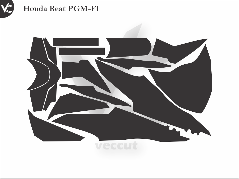 Honda Beat PGM-FI Wrap Cutting Template