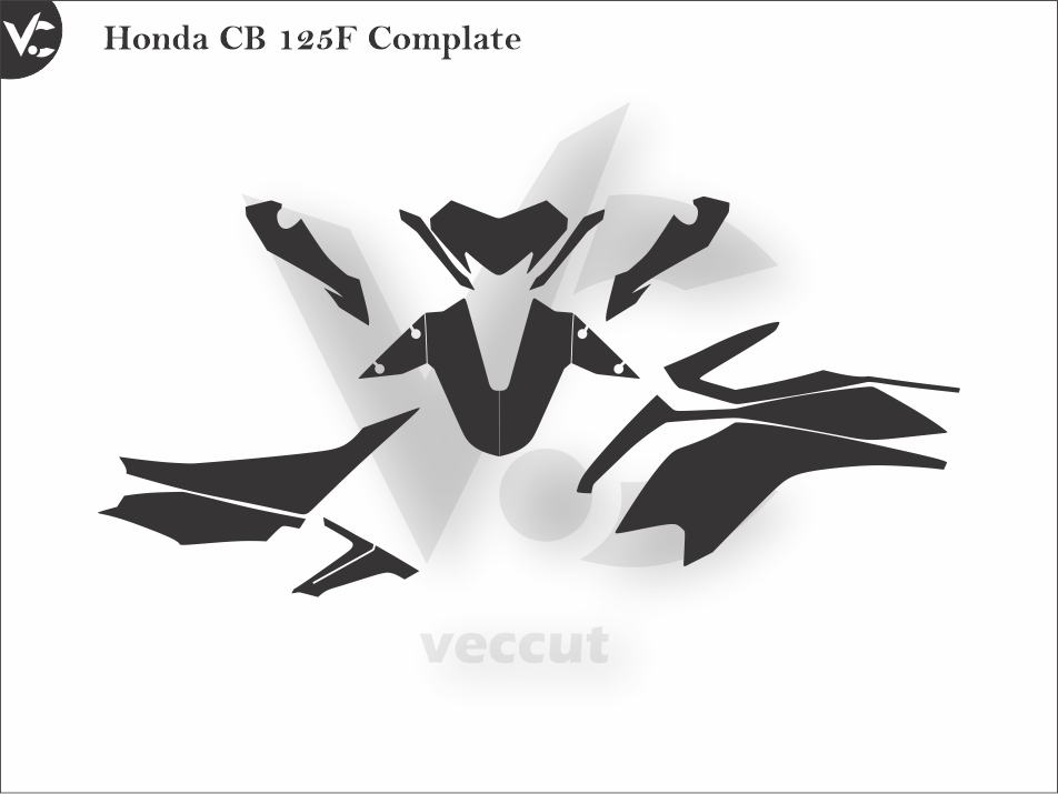 Honda CB 160 Wrap Cutting Template
