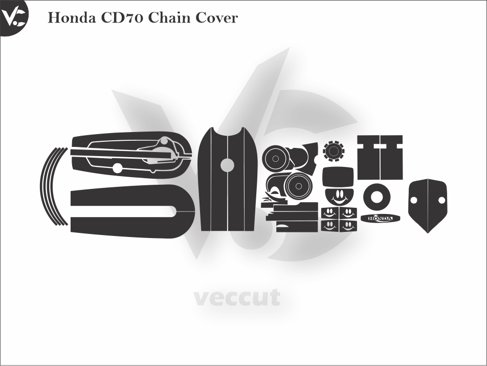 Honda CD70 Complete Wrap Cutting Template - Veccut – Vec Cut