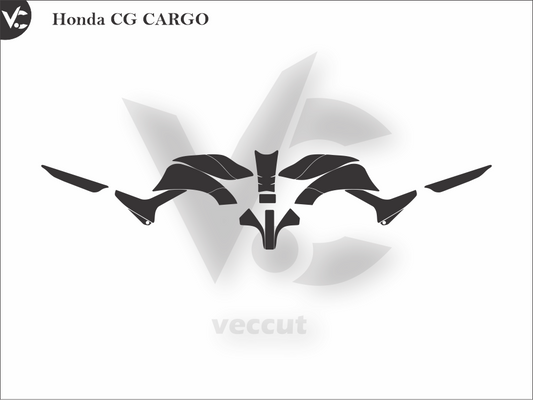 Honda CG CARGO Wrap Cutting Template