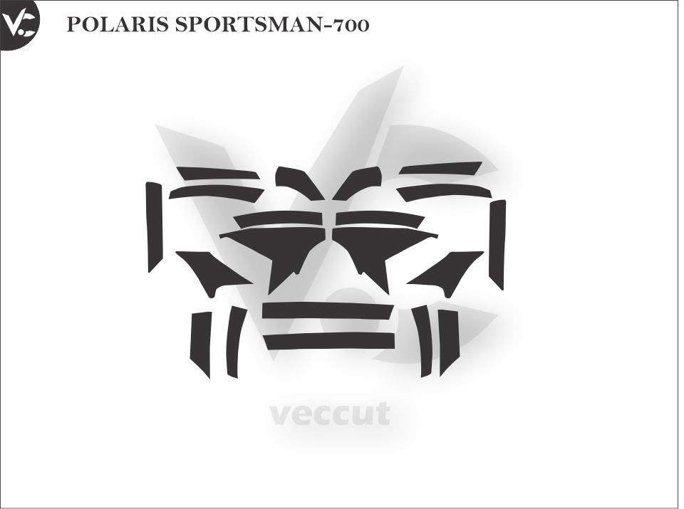 POLARIS SPORTSMAN-700 Wrap Cutting Template
